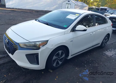 2017 Hyundai Ioniq Hybrid Sel из США, поврежденный, VIN KMHC75LC6HU028784